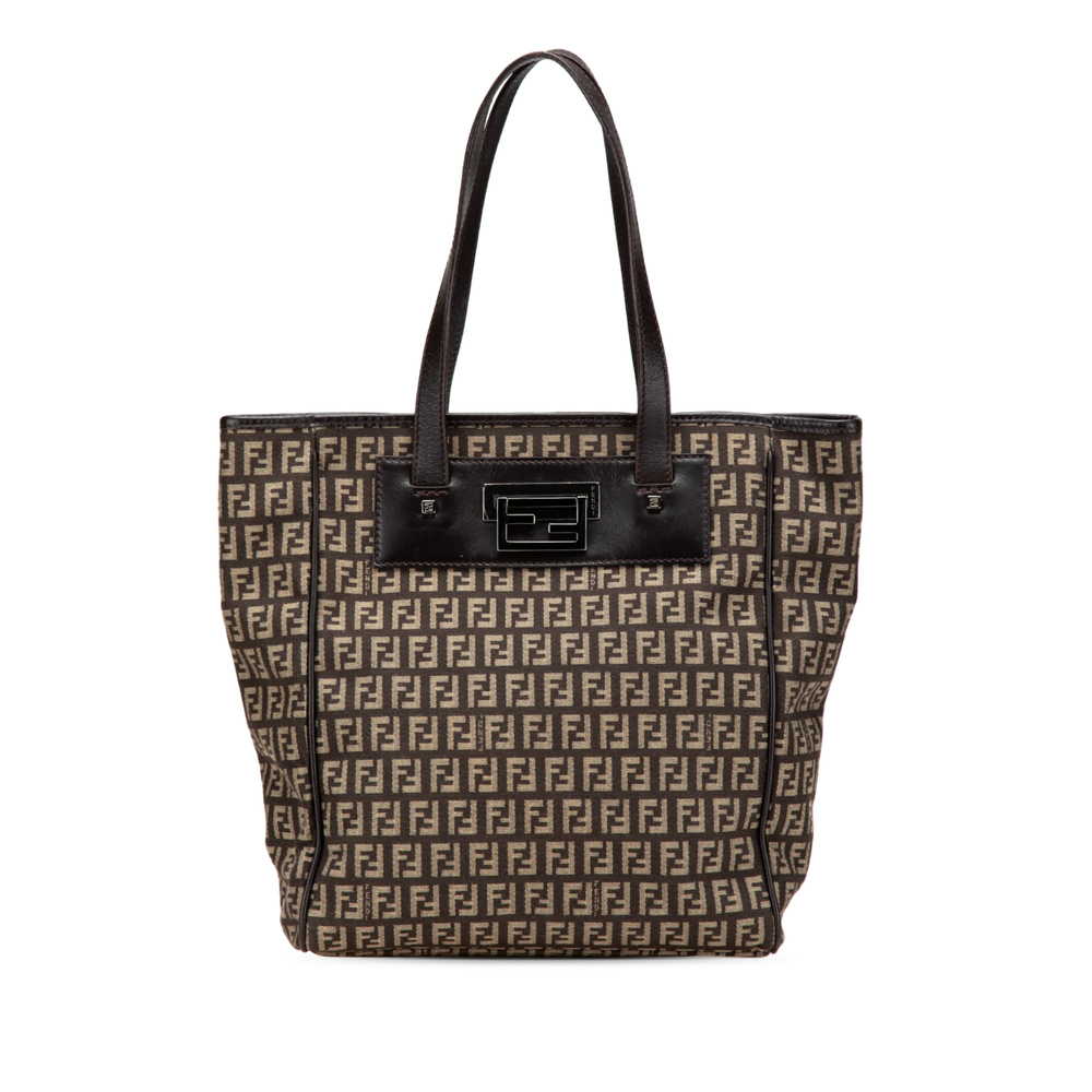 Pre-Loved Fendi Zucchino Canvas Tote